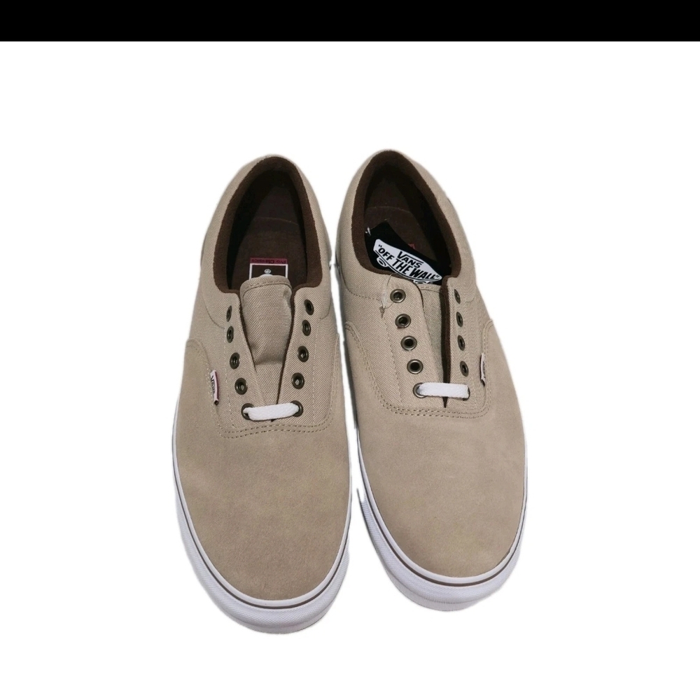 Vans Era Canvas & Leather Unisex Skate Khaki Size 13
